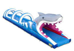 Spectaculaire toboggan gonflable ventre de requin de 18 mètres de long pour les enfants. Achetez des toboggans gonflables maintenant en ligne chez JB Gonflables France