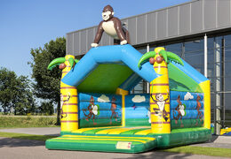 Super château gonflable avec toit sur le thème de la jungle pour les enfants. Achetez des châteaux gonflables en ligne chez JB Gonflables France