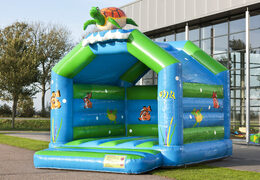 Achetez des château gonflable standard uniques avec un objet tortue 3D sur le dessus pour les enfants. Achetez des châteaux gonflables en ligne chez JB Gonflables France