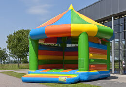 Château gonflable super carrousel couvert d'un thème standard pour les enfants. Achetez des châteaux gonflables en ligne chez JB Gonflables France