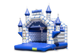 Achetez des château gonflable bleu standard avec un thème de chevalier pour les enfants. Commandez des châteaux gonflables en ligne chez JB Gonflables France