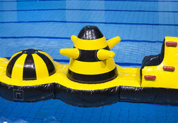 Piscine d'aventure gonflable avec des objets amusants pour petits et grands. Commandez des jeux de piscine gonflables maintenant en ligne chez JB Gonflables France