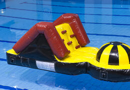 Commandez une course d'aventure en piscine avec des objets d'obstacles difficiles pour petits et grands. Achetez des attractions aquatiques gonflables en ligne maintenant chez JB Gonflables France