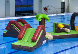 Parcours du combattant gonflable de 16 mètres de long Parcours d'obstacles en piscine Double Hawaii Run XL avec divers objets passionnants pour petits et grands. Commandez des parcours d'obstacles pour piscines gonflables maintenant en ligne chez JB Gonflables France