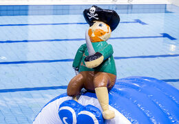 Parcours d'obstacles Pirate Run au design unique avec des objets 3D rigolos et pas moins de 2 toboggans pour petits et grands. Achetez des parcours d'obstacles pour piscines gonflables en ligne maintenant chez JB Gonflables France