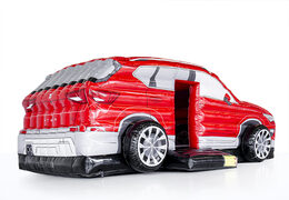 Commandez une SEAT sur mesure - châteaux gonflables de voiture en rouge chez JB Gonflables France. Demandez dès maintenant un design gratuit pour des châteaux gonflables personnalisés dans votre propre identité d'entreprise