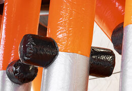 Méga parcours du combattant gonflable giga modulaire de 40 pièces pour enfants. Commandez des parcours d'obstacles gonflables en ligne maintenant chez JB Gonflables France