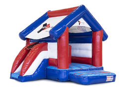 Commandez maintenant le château gonflable multifun EU Immobilien sur mesure chez JB Gonflables France. Châteaux publicitaires gonflables sur mesure de différentes formes et tailles à vendre