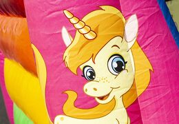 Thème licorne petit château gonflable à vendre pour les enfants. Achetez des châteaux gonflables chez JB Gonflables France en ligne
