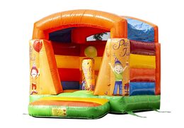 Petit château gonflable orange pour enfants à vendre sur le thème de la fête disponible chez JB Gonflables France en ligne