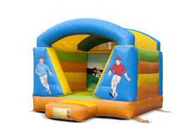 Petit château gonflable avec toit sur le thème du football pour enfants à vendre. Achetez des châteaux gonflables en ligne chez JB Gonflables France