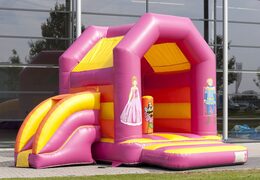 Château gonflable midi multifun avec toit pour enfant à vendre sur le thème princesse. Achetez des châteaux gonflables en ligne chez JB Gonflables France
