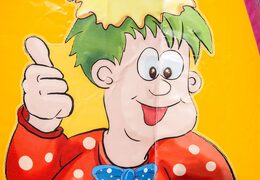 Petit château gonflable ouvert à vendre à usage commercial pour les enfants sur le thème de la fête. Les châteaux gonflables sont disponibles en ligne chez JB Gonflables France