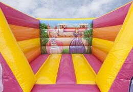 Commandez un petit château gonflable ouvert pour les enfants sur le thème de la princesse. Achetez des châteaux gonflables en ligne chez JB Gonflables France