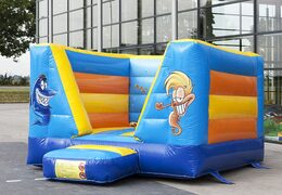 Petit château gonflable ouvert pour les enfants avec le thème du monde marin à acheter. Achetez des châteaux gonflables chez JB Gonflables France en ligne