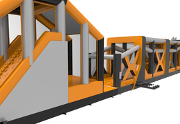 Parcours d'obstacles gonflable Giga Adventure Run de 48,5 m de long pour les enfants. Commandez des parcours d'obstacles gonflables maintenant en ligne chez JB Gonflables France