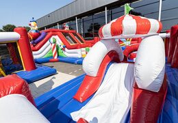 Commandez un structure gonflable de cirque gonflable avec des toboggans et des obstacles amusants avec des imprimés pour les enfants. Achetez des parc gonflable en ligne chez JB Gonflables France