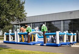 Commandez un parc gonflable coloré dans le thème Frozen pour les enfants. Achetez des structure gonflable en ligne chez JB Gonflables France
