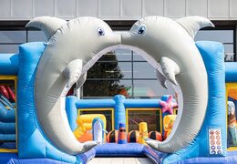 Commandez un aire de jeux gonflable sur le thème du monde marin pour les enfants. Achetez des structure gonflable  en ligne chez JB Gonflables France
