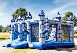 Château gonflable géant d'intérieur multijoueur avec un toboggan pour les enfants. Achetez des château gonflable XXL en ligne chez JB Gonflables France