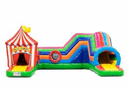 Achetez un grand playzone gonflable de cirque avec des obstacles, une piste d'escalade et un toboggan pour les enfants. Commandez des playzone gonflables en ligne chez JB Gonflables France