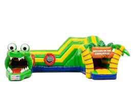 Tunnel de playzone gonflable d'intérieur sur le thème du crocodile pour les enfants. Achetez des playzone gonflables en ligne maintenant chez JB Gonflables France