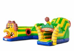 Achetez un playzone gonflable à tunnel de jeu d'intérieur gonflable sur le thème du lion pour les enfants. Commandez des playzone gonflables en ligne chez JB Gonflables France