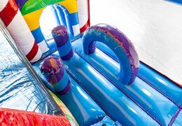 Grand château gonflable géant multijoueur de bonbons d'intérieur gonflable avec toboggan dans le thème Lego pour les enfants. Achetez des château gonflable XXL en ligne chez JB Gonflables France