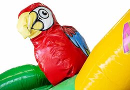 Commandez un château gonflable géant slidebox dans le thème Haiwaii avec un toboggan pour enfants. Achetez des super châteaux gonflables en ligne chez JB Gonflables France