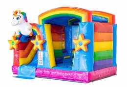 Achetez un château gonflable multijoueur couvert sur le thème de la licorne pour enfants chez JB Gonflables France. Achetez des châteaux gonflables en ligne chez JB Gonflables France