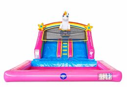 Commandez un château gonflable licorne splashy slide pour enfants chez JB Gonflables France. Achetez des châteaux gonflables en ligne chez JB Gonflables France