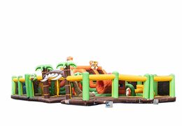 Achetez un structure gonflable sur le thème de la jungle pour les enfants. Commandez des aire de jeux gonflable en ligne chez JB Gonflables France