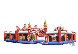 Aire de jeux gonflable sur le thème du cirque pour enfants. Commandez des structure gonflable en ligne chez JB Gonflables France