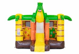 Achetez un mini château gonflable multijoueur sur le thème des dinosaures avec toboggan pour enfants. Commandez des petit château gonflable avec toboggan chez JB Gonflables France