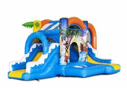 Achetez un petit château gonflable dans un thème pirate avec toboggan pour enfants. Commandez des mini château gonflable en ligne chez JB Gonflables France