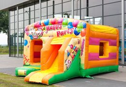 Achète château gonflable maxi multifun party avec toboggan pour enfants. Commandez des châteaux gonflables en ligne maintenant chez JB Gonflables France