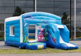 Commandez le château gonflable maxi multifun seaworld avec un toboggan pour les enfants. Achetez des châteaux gonflables en ligne maintenant chez JB Gonflables France