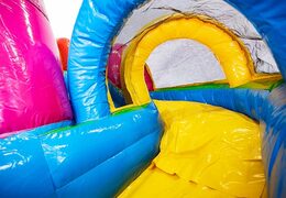 Achetez un mini château gonflable multijoueur sur le thème de la licorne avec toboggan pour enfants. Commandez des petit château gonflable avec toboggan en ligne chez JB Gonflables France