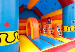Commandez un château gonflable multifun avec toit et un objet clown 3D pour enfants chez JB Gonflables France. Achetez des châteaux gonflables en ligne chez JB Gonflables France