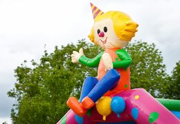 acheter un chateau gonflable fete avec objet en 3D sur le toit 