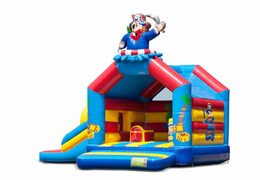 Achetez château gonflable d'intérieur multiplay multifun gonflable avec toboggan sur le thème des pirates pour les enfants. Commandez des châteaux gonflables en ligne chez JB Gonflables France