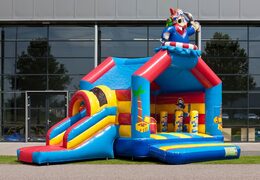 Commandez un château gonflable d'intérieur multiplay multifun gonflable avec toboggan sur le thème des pirates pour les enfants. Achetez des châteaux gonflables en ligne chez JB Gonflables France