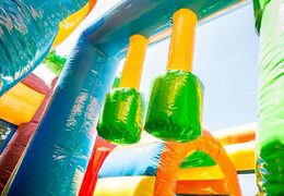 Châteaux gonflables multiplay de fées avec un toboggan pour les enfants. Achetez des toboggan châteaux gonflables en ligne chez JB Gonflables France