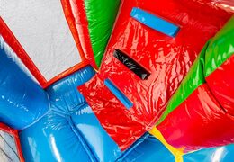 Châteaux gonflables multiplay moyen sur le thème d'Hawaï avec toboggan pour les enfants. Commandez des toboggan châteaux gonflables en ligne chez JB Gonflables France