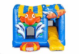 Commandez le mini château gonflable multijoueur Seaworld pour les enfants. Achetez des petit château gonflable avec toboggan en ligne chez JB Gonflables France