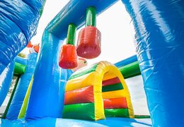 Commandez un châteaux gonflables multiplay de taille moyenne sur le thème du monde marin avec toboggan pour enfants. Achetez des toboggan châteaux gonflables en ligne chez JB Gonflables France