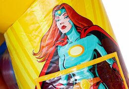 Château gonflable toboggan combo sur le thème des super-héros pour les enfants à vendre. Commandez maintenant des château gonflable avec toboggan chez JB Gonflables France