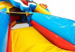 Château gonflable toboggan combo sur le thème des super-héros pour enfants à vendre. Commandez maintenant des château gonflable avec toboggan chez JB Gonflables France