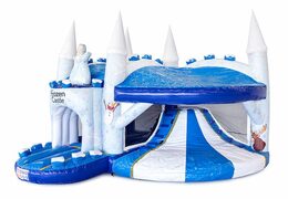 Achetez un châteaux gonflables multiplay d'intérieur avec toboggan à thème château de glace pour les enfants. Commandez des toboggan châteaux gonflables en ligne chez JB Gonflables France
