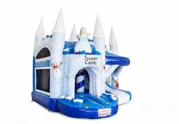 Achetez un châteaux gonflables multiplay moyen Frozen Castle avec toboggan pour les enfants. Commandez des toboggan châteaux gonflables en ligne chez JB Gonflables France